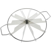 Safycaby Stainless Steel Pie Cutter Press, 10 Slices, Silver