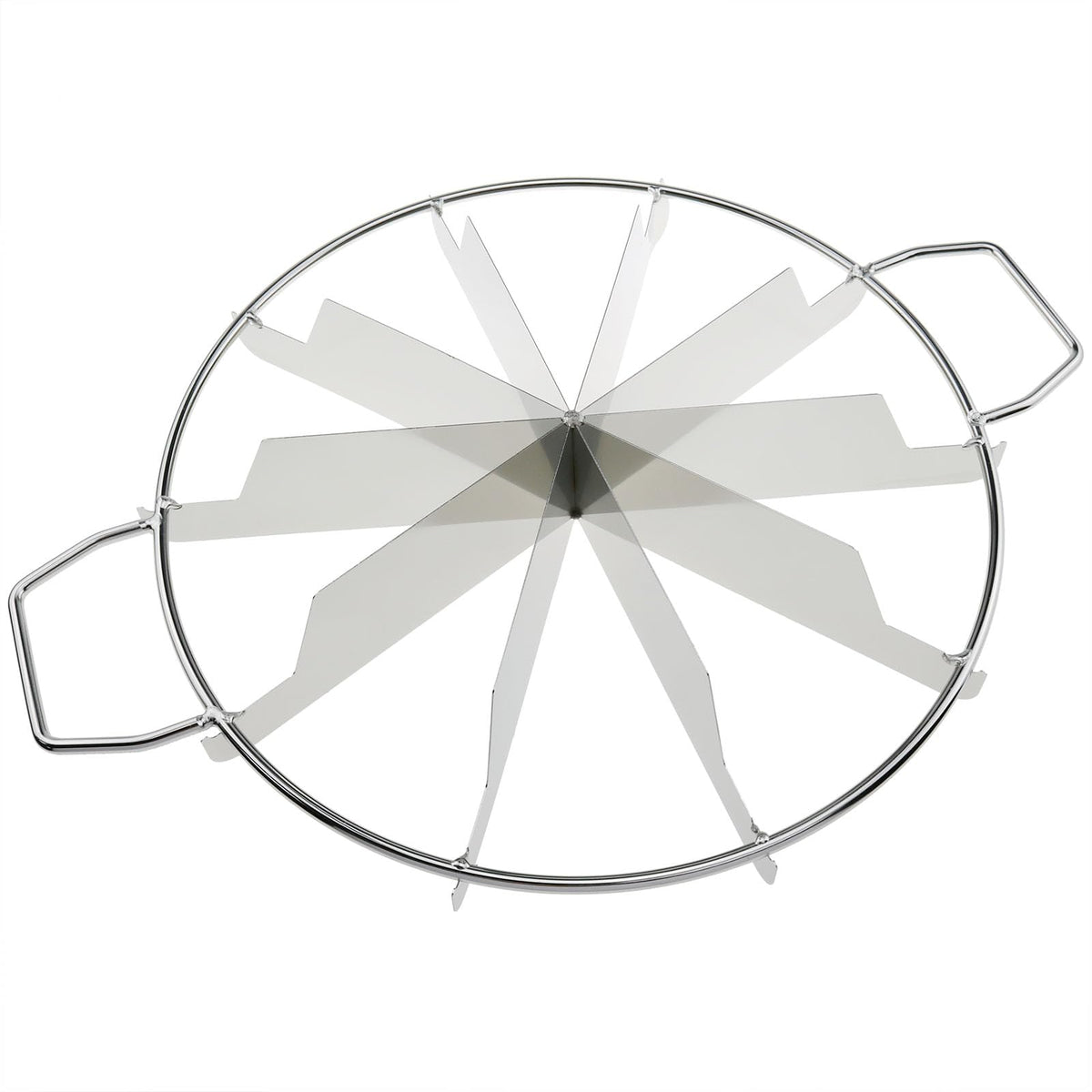 Safycaby Stainless Steel Pie Cutter Press, 10 Slices, Silver