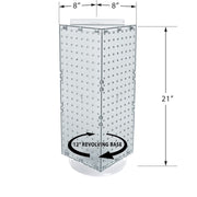 Azar Displays Pegboard Only / Clear / 8"W X 20"H Display Racks