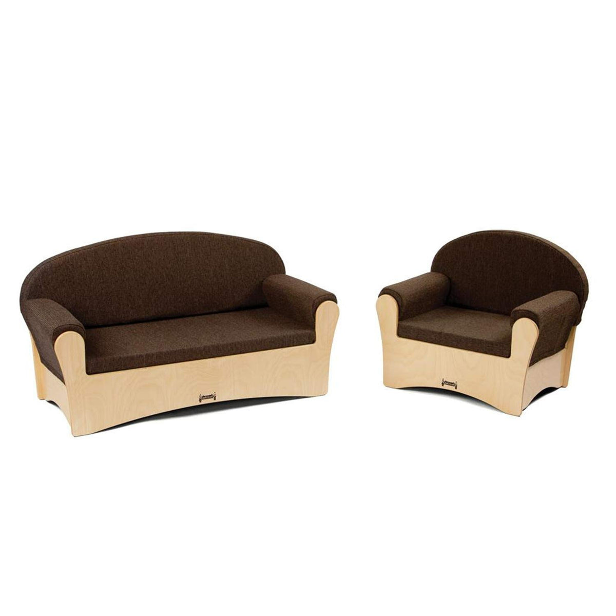 Komfy Sofa & Chair by Jonti-Craft – 45.47 inches x 27.95 inches x 24.21 inches, Acrylic, Gold, Model 3772JC