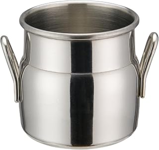 Winco Mini Serving Milk Can, Silver | Great for Cream, Coffee Service and Table Service