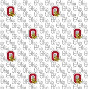The Ohio State University Buckeyes Fabric – Officially Licensed OSU Cotton Quilting Fabric by Sykel Enterprises, Precut Yardage for Sewing & Crafts Script Ohio
