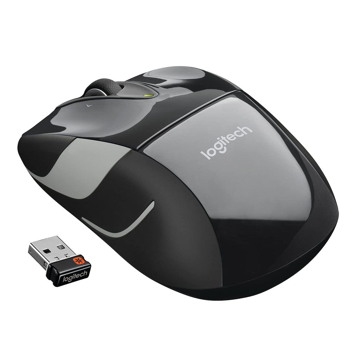 M525 Wireless Mouse by Logitech – 2.3" x 7.1&Quot; x 8.3", Rubber, Black/Gray, Model 910-002696