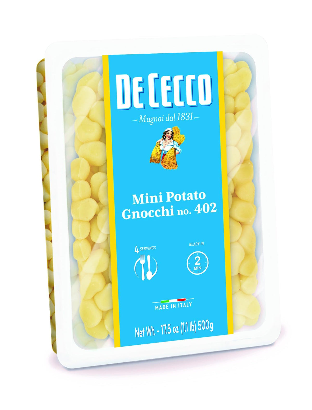 De Cecco Mini Potato Gnocchi / 17.5 Ounce (Pack of 12) / 1 Gnocchi