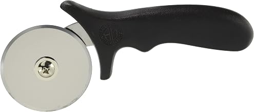 Stainless Steel Pizza Cutter Wheel with Black Plastic Handle by American Metalcraft – 3.5" W x 8" L, Stainless Steel, Silver, Model PPC2