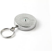KEY-BAK Industrial Retractable Reel with 24" Stainless Steel Chain, Plain Back, Chrome Front
