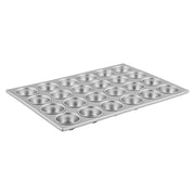 24-Cup Non-stick Muffin and Cupcake Pan by Winco – 20.5 x 14 inches, 24.0 cups, Aluminum, Silver, Model AMF-24