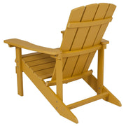 Charlestown Commercial Grade Indoor/Outdoor Adirondack Chair by Flash Furniture – Set of 1, Polystyrene, Yellow, Model JJ-C14501-YLW-GG