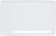 Thunder Group Classic white melamine dinnerware collection 12 1/2" x 8" tray, 1 1/8" deep, comes in dozen