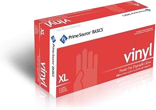 Vinyl Glove Extra Large P/F Clear, 75006011, Case of 1000 gloves by Prime Source Basics