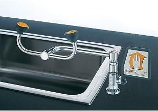 Guardian G1806 Brass Eyewash, Deck Mounted, 90 Degree Swivel, Right Hand Mounting