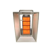 SunStar Propane Heater Infrared Ceramic by GUM – 15.75"L x 26.5"W x 7.75"H, Aluminized Steel / Aluminum Reflectors, Silver, Model SG3-L