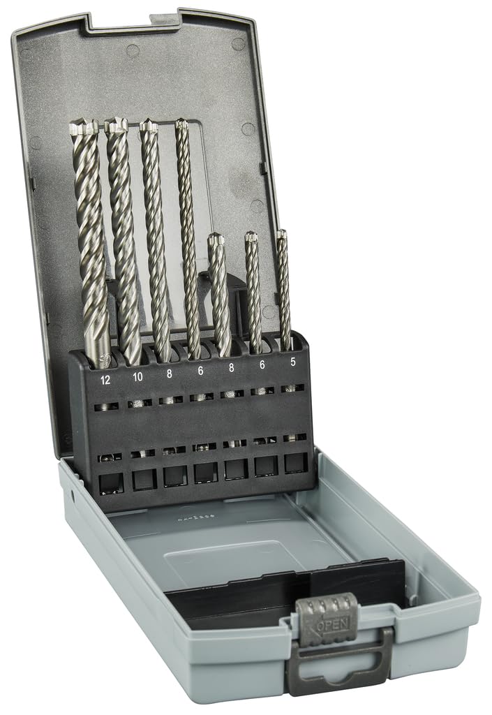 P4S Concrete Drill Bit Set SDS+ 115 mm + 165 mm 7-Piece by Makita – Model E-14928