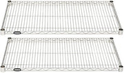 HUBERT Soft Silver Wire Shelf Pack - 36" L x 18" D x 1" H