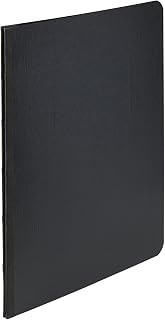 ACCO Brands PRESSTEX Report Cover with Tyvek Reinforced Hinge, Side Bound, Two-Piece Prong Fastener, 3" Capacity, 8.5 x 11, Black/Black