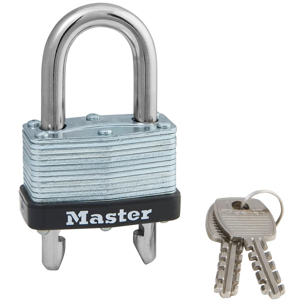 Lock with Adjustable Shackle by Master Lock – 1 Count (Pack of 1), Plastic, Silver, Model 510D
