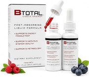 Sublingual Vitamin B Complex Liquid Drops, B12, Berry, 2 fl oz | Fast sublingual liquid B-complex with B12 for energy, brain & focus - vegetarian berry drops, twin pack (2 fl oz total)