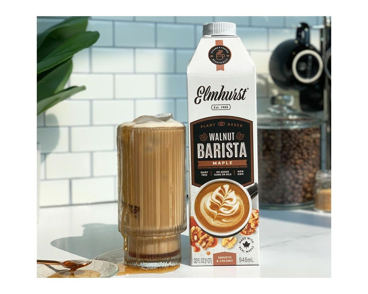 Milk Barista Walnut Maple, 32 Fl Oz by Elmhurst – 32 Fl Oz (Pack of 1), Model 0018944000154