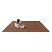 Endurance Solid Colored Area Rug in Color Brown by Joy Carpets – 4' x 6' (Rectangular), Polyester, Brown, Model 80N-10