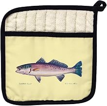 Betsy Drake PT007B Multi Fish B Pot Holder