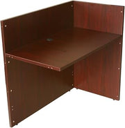 Boss Office Products N180-M Reception Return Shell in Mahogany
