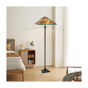 CH3T118GM18-FL2 Floor Lamp by Chloe Lighting – exact color of each glass piece may vary due to each piece being hand crafted