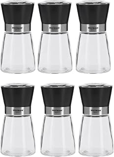 Westmark 63542611 Spice Mill Display with Ceramic Grinder Glass/Ceramic/Plastic Transparent/Black/Silver