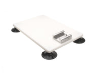 Portable Base for Easy Slicer Shreddar by Nemco – 2.25 x 18 x 12, HDPE, Silver, Model 55816