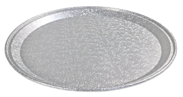 Handi-Foil 16" Round Flat Disposable Aluminum Catering Serving Tray Platter 25PK (pack of 25)