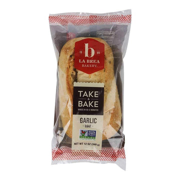 Take and Bake Garlic Bread Loaf by La Brea Bakery – 12 Ounce, Pack of 12