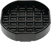 HUBERT Beverage Drip Tray Black Octagonal Melamine - 4" x 4"