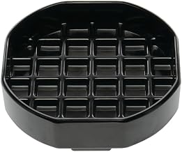HUBERT Beverage Drip Tray Black Octagonal Melamine - 4" x 4"