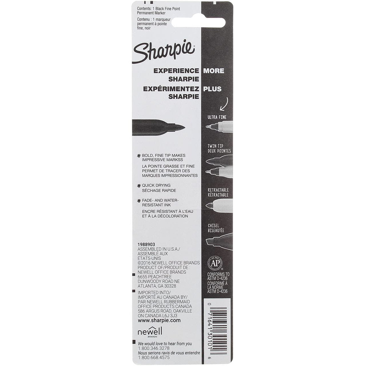 Sharpie Black / 6 Count (Pack of 1) / Permanent,Fine Permanent Markers