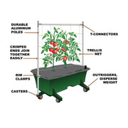 System, Green, 3 ft. Garden Stakes, 3-Foot by EarthBox – 3-Foot, Stainless Steel, Green, Pack of 12, Model 81031.06