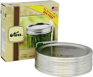 Kerr Wide Mouth Jar Lids, Set of 12