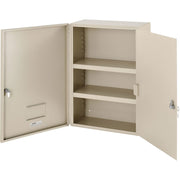 Medium Narcotics Cabinet by Global Industrial – 8"L x 16"W x 24"H, Alloy Steel, Beige, Model 436951