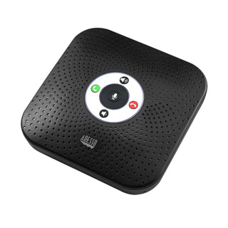 Conference Microphone Speaker by Adesso – 2.36" x 2.36" x 16.96", Black, Model XTREAM S8