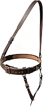 WWII Sam Browne Leather Belt with Crossover Shoulder Strap | Replica Officer Uniform Equipment for Military Cosplay, Historical Reenactment & Collection