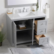 Elegant Decor 42" - Single / Grey / Traditional Bathroom Vanities