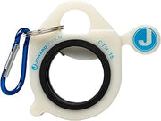 Jonard Tools CTH-15 Cable Tie Holder, 1.5"- Cable Tie Holder with Spring-Loaded Design, Glow-in-the-Dark, Includes Carabiner, Rubber Ring, Fits 4"-24" Zip Ties and Cable Ties