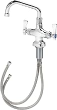 Royal Series Single Deck Mount Pantry Faucet by Krowne – 5"L x 9"W x 3"H, Brass, Model 16-306L