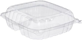 Dart C95PST3 OPS Lg Clear 3 Comp Hinged Container, 8.9 X 9.4 in (Case of 200)