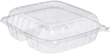 Dart C95PST3 OPS Lg Clear 3 Comp Hinged Container, 8.9 X 9.4 in (Case of 200)