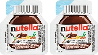 Nutella Chocolate Hazelnut Spread, Bulk for Food Service, 0.52 oz Single Serve Mini Cups, Count of 120 (Pack of 2)