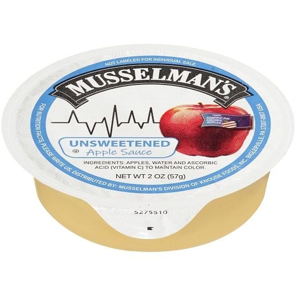 Musselman's Unsweetened Apple Sauce Cups by Musselmans – 2 ounces