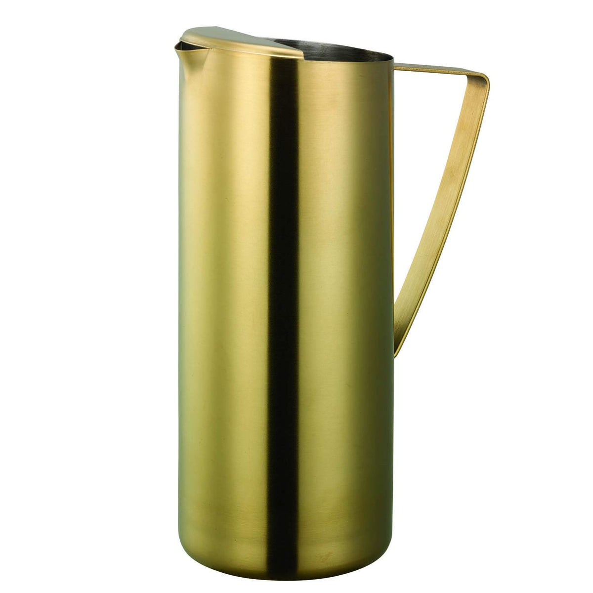 Water Pitcher by Service Ideas – 64 Ounces, 64.0 fluid_ounces, Stainless Steel, Vintage Gold, Model X7025BSVG