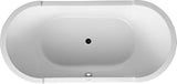 700011000000090 Duravit 700011000000090 Stark 74-13/16" Drop In Acrylic Soaking Tub with Center Drain