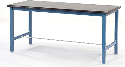 Global Industrial Production Workbench - Phenolic Resin Safety Edge - Blue, 60" W x 30" D