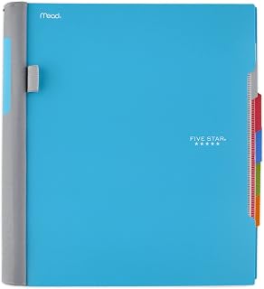 Five Star Advance Spiral Notebook, 5 Subject, College Ruled Paper, 200 Sheets, 11 x 8-1/2 inches, Teal (73152)