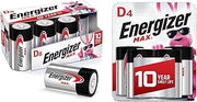 Energizer Max D Batteries, Premium Alkaline D Cell Batteries Bundle, 12 D Batteries